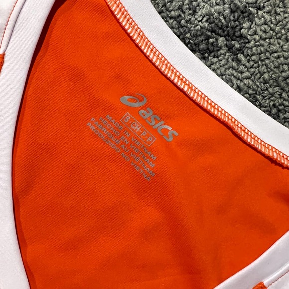 Asics Activewear Jersey Orange Shirt NEW Size Small Women's - Picture 5 of 6